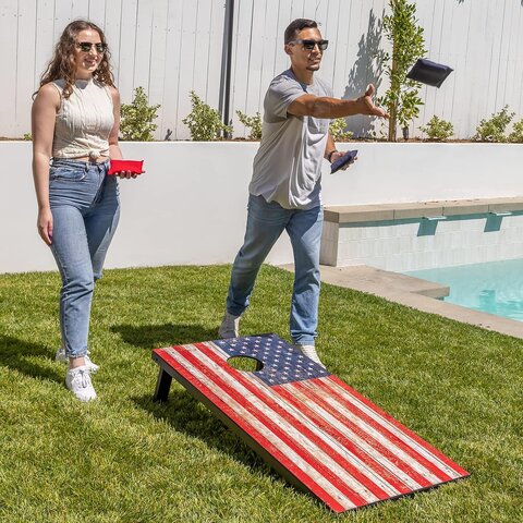 Yard Game: USA Corn Hole Boards Yard Game: USA Corn Hole Boards
