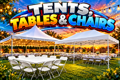 Tents, Tables, and Chairs Tents, Tables, and Chairs