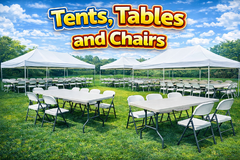 Tents, Tables, and Chairs Tents, Tables, and Chairs