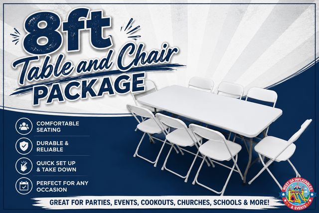 8ft Table/Chair Package 8ft Table/Chair Package