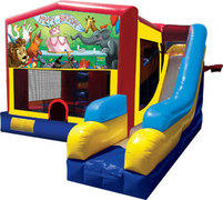 Happy Birthday 7in1 Bounce House Combo Happy Birthday 7in1 Bounce House Combo