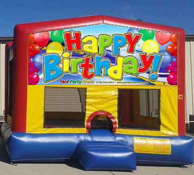 CPU - Happy Birthday Balloons Colorful Funhouse 15ft x 15ft