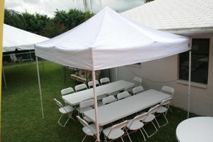(1)Tent(2)Tables(16)Chairs Package