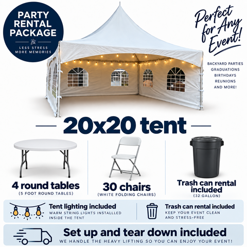 20 x 20 Tent Package 20 x 20 Tent Package