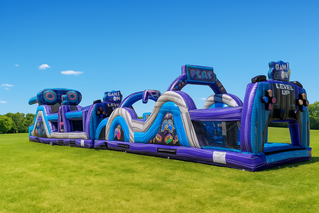85ft Gamer Obstacle Course (wet/Dry slide ) 85ft Gamer Obstacle Course (wet/Dry slide )