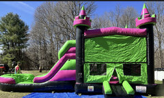 Bounce houses with slides wet/dry