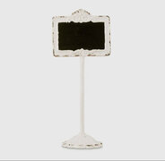 Tabletop Antique White Blackboard Stand