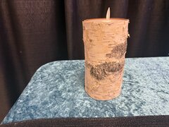 Wooden Candles battery operated