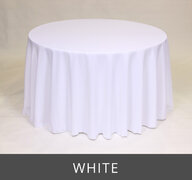 Poly 120” round, white