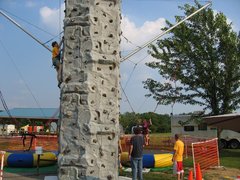 mobile rock wall rental