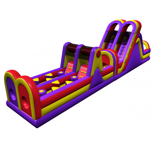 50ft. Zip it inflatable obstacle course inflatablepartymagictx.com