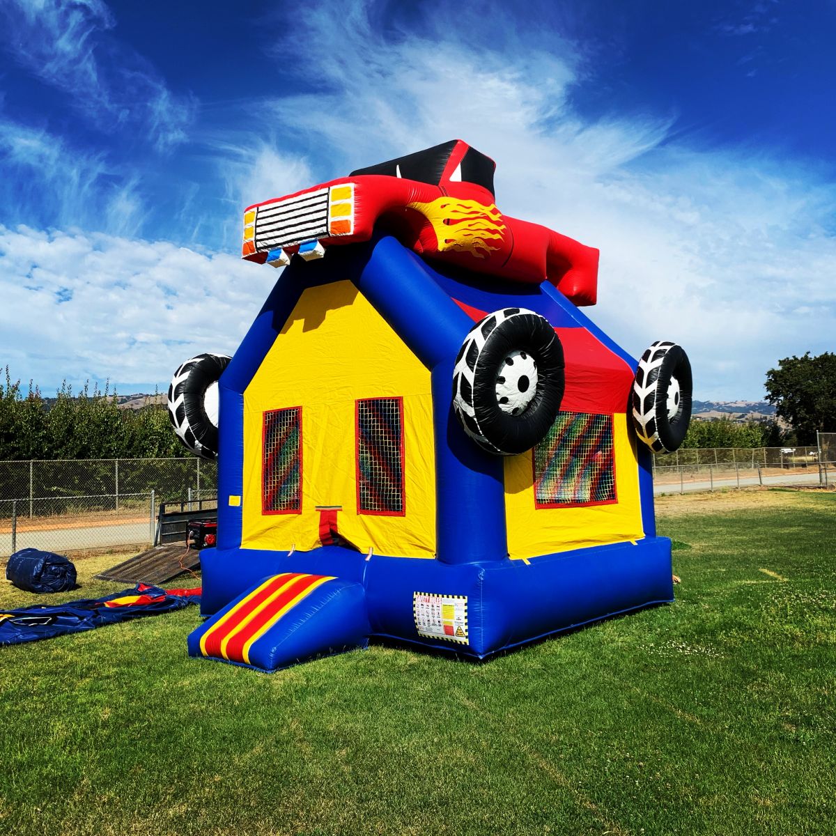 Monster Truck Art Panel for Inflatable Bounce Houses – Big Top Inflatables