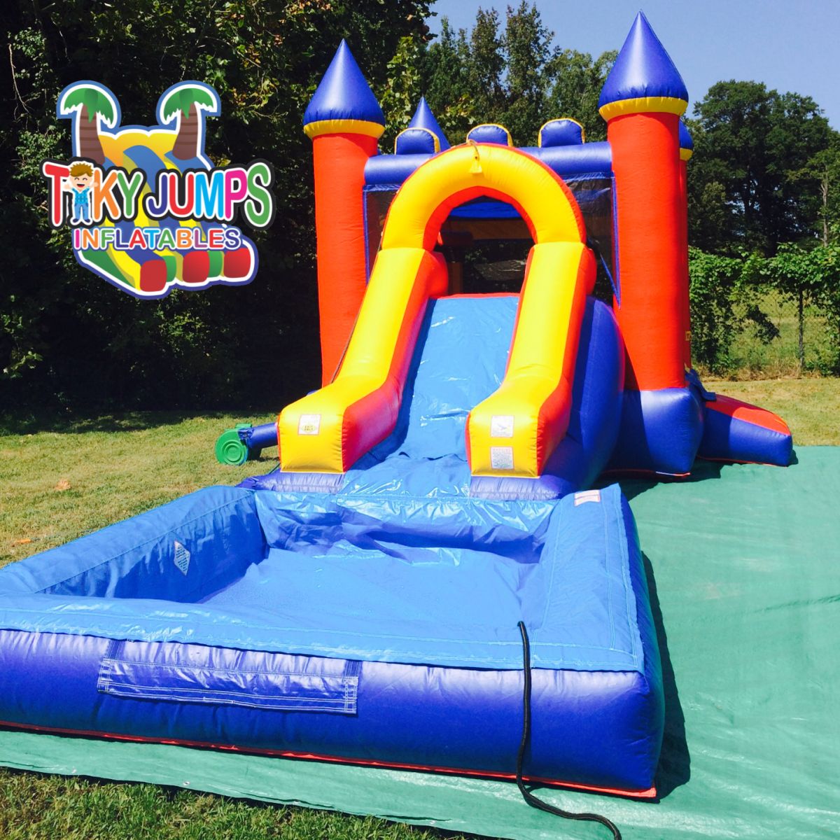 Bounce house with water slide combo memphis rentals