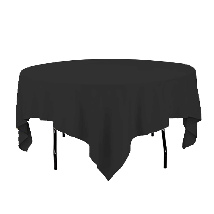 Black Table Linen Rentals in Austin Texas from Austin Bounce House Rentals