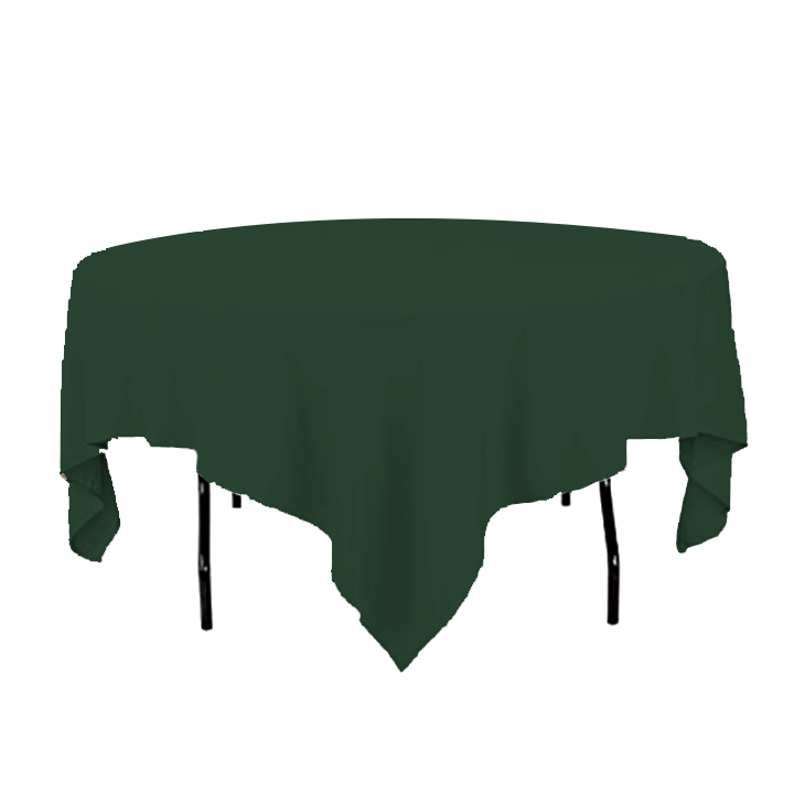 Dark Forest Green Table Linen Rentals in Austin Texas from Austin Bounce House Rentals