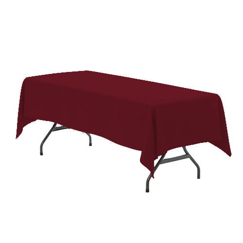 Dark Burgundy Table Linen Rentals in Austin Texas from Austin Bounce House Rentals