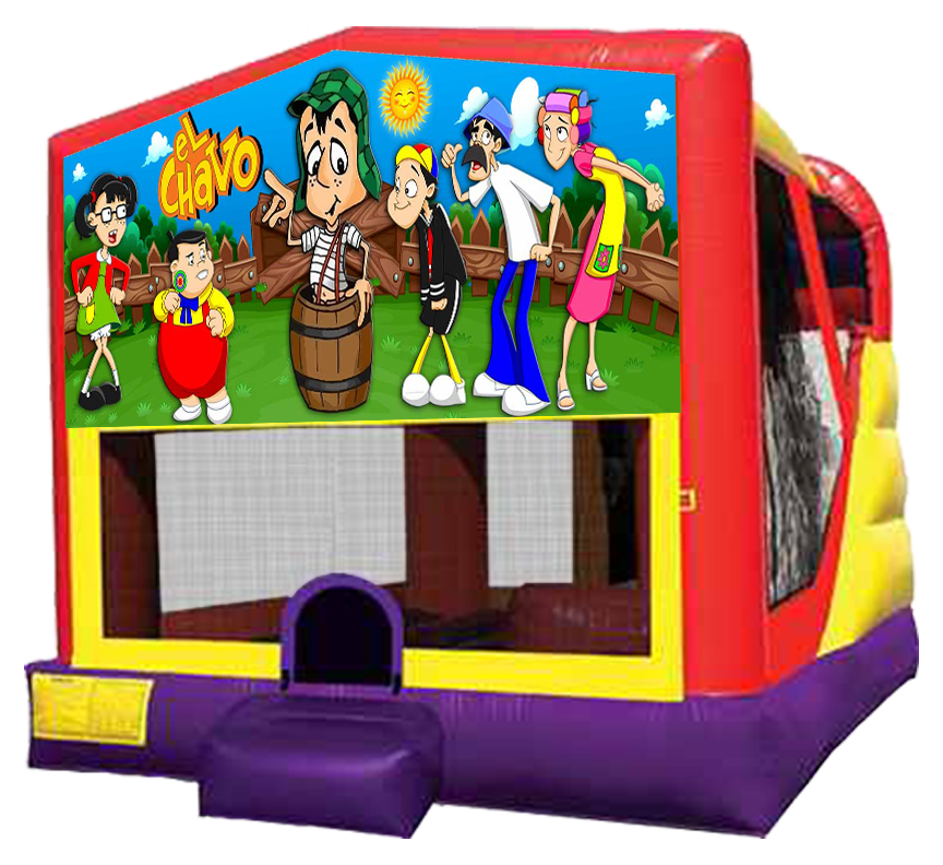 El Chavo 4-in-1 Bounce-Slide Combo for Rent in Austin Texas from Austin Bounce House Rentals