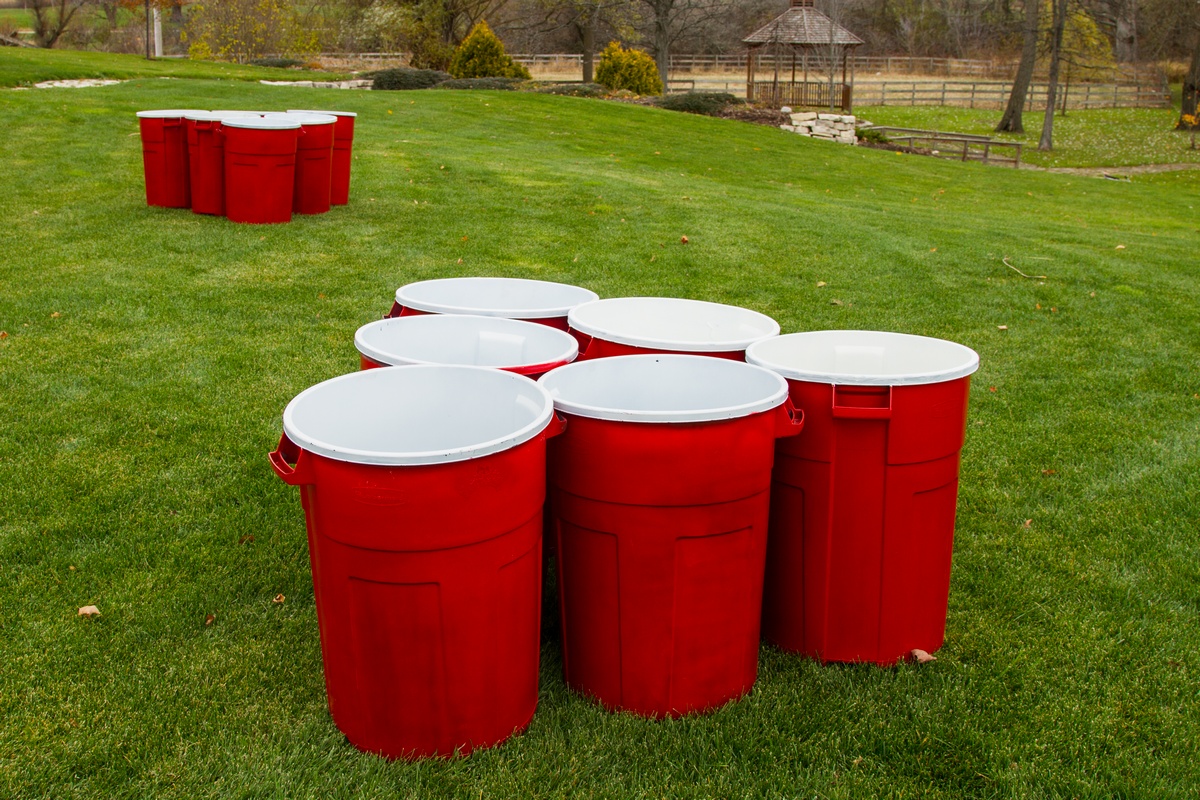 Giant Red Solo Cups For Playing Giant Beer Pong or Giant Flippy Cup