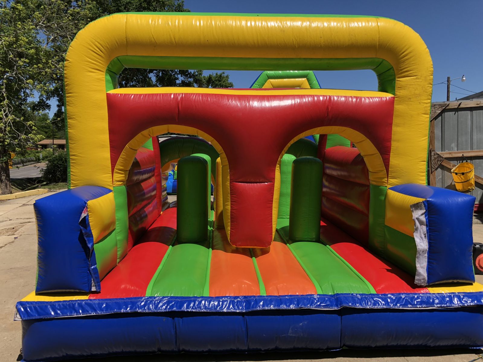 obstacle course slip and slide