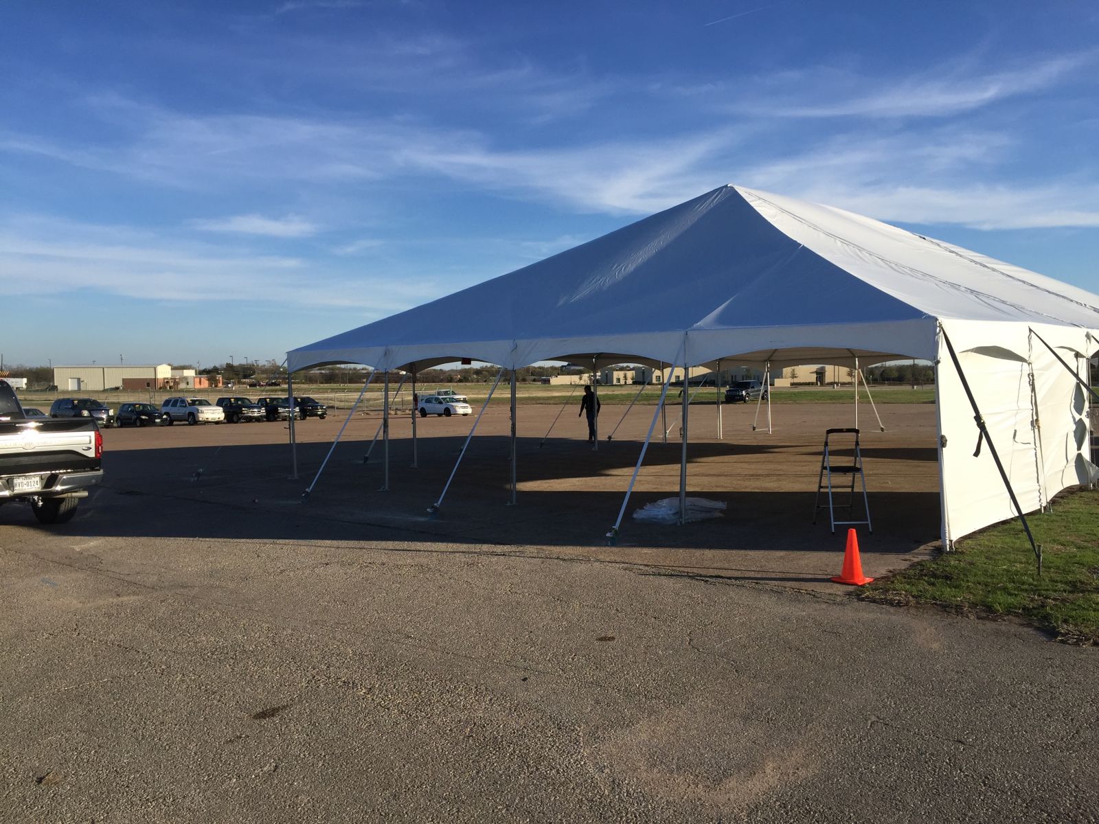 DFW, Waxahachie area's 40' X 40' Frame Tent & Party Rentals, Waxajump.com,  Lone Star Event Rentals.