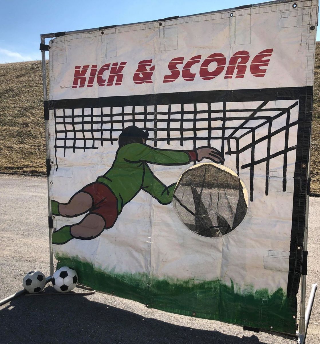 Kick & Score Soccer Frame Game Rental