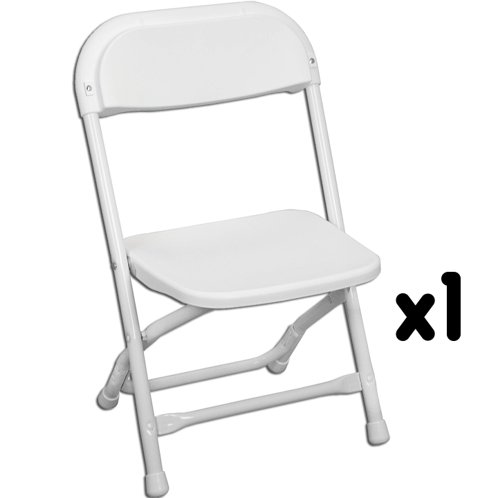 White Folding Kids Chair Rentals in Austin TX from Austin Bounce House Rentals