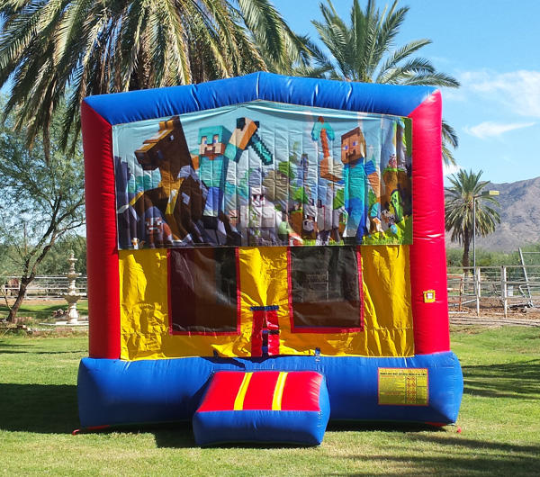 Mine Craft Theme Bounce House Rental