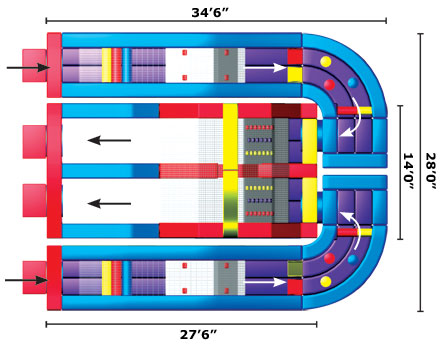 Ultimate Challenge Obstacle Course layout