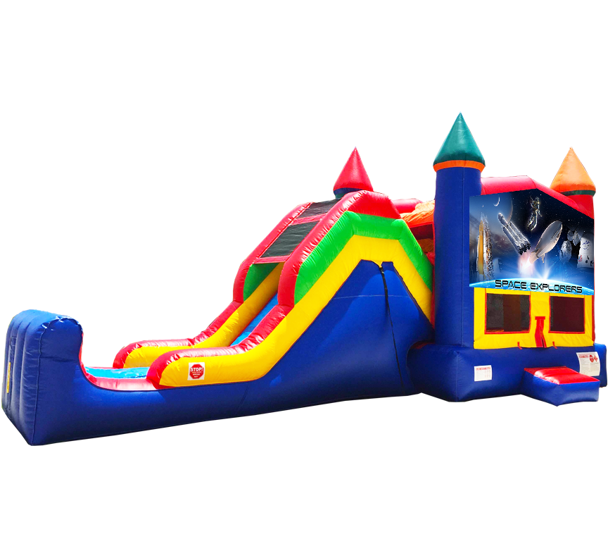 Space Explorers Super Combo 5-in-1 Rentals in Austin Texas from Austin Bounce House Rentals