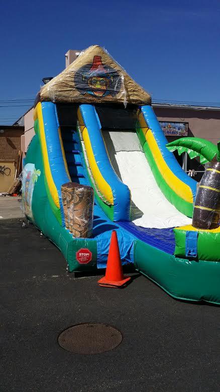 15FT Tiki Island Water Slide