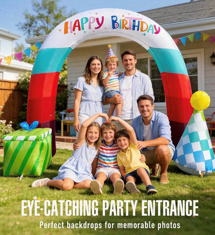 Inflatable Happy Birthday Arch