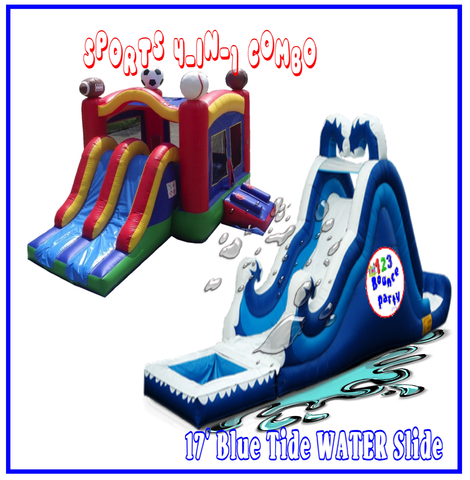 Package: High Tide WATER Slide & DRY Sports Combo