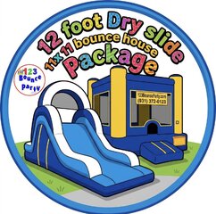 DRY 12' Slide & Beginner Bounce House Package