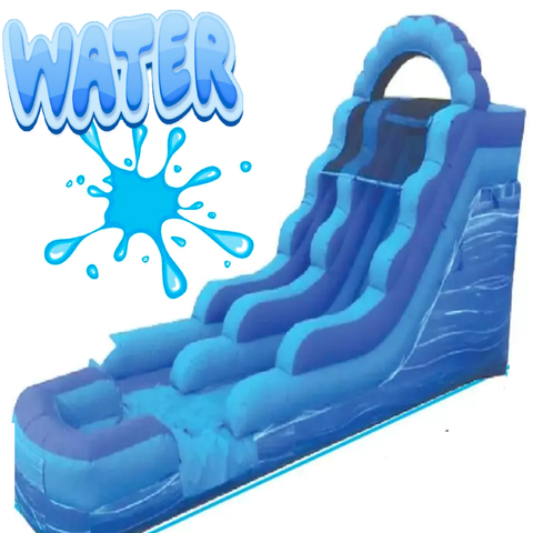 Tall Blue WATER Slide