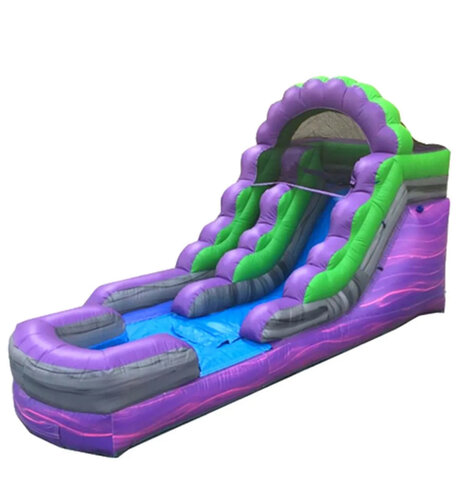 12ft purple marble water slide