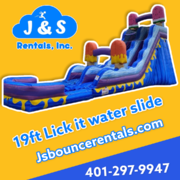 19ft Just lick it water slide