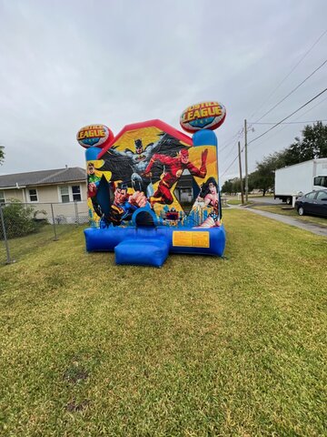 Justice League bounce house rental