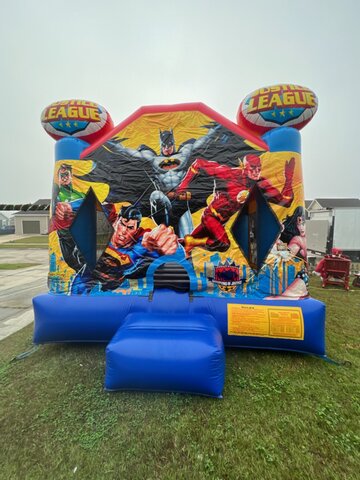 Justice League bounce house rental