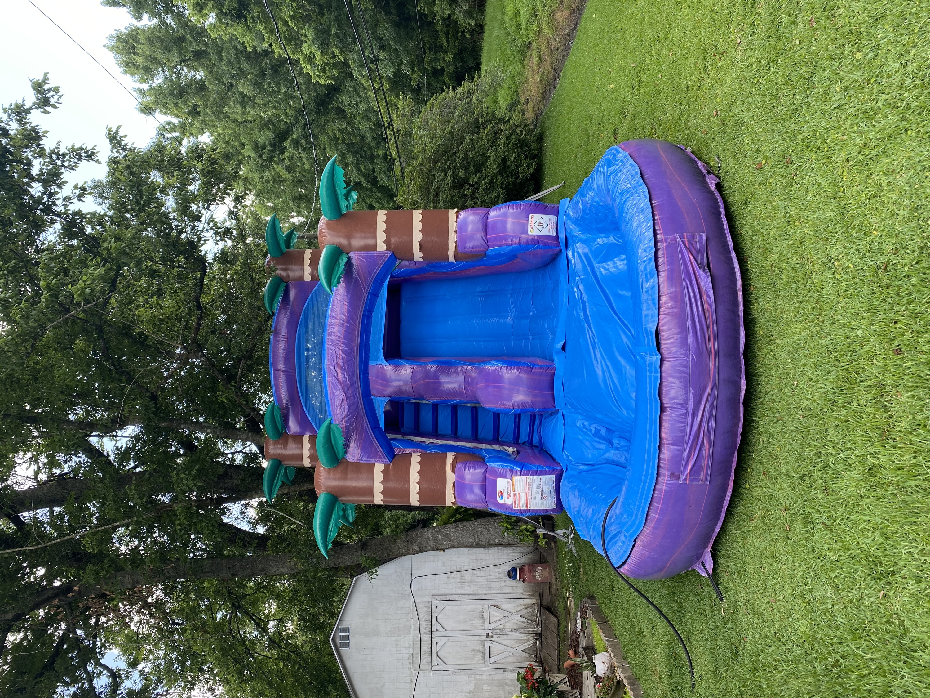 Purple hurricane 16ft. Water slide