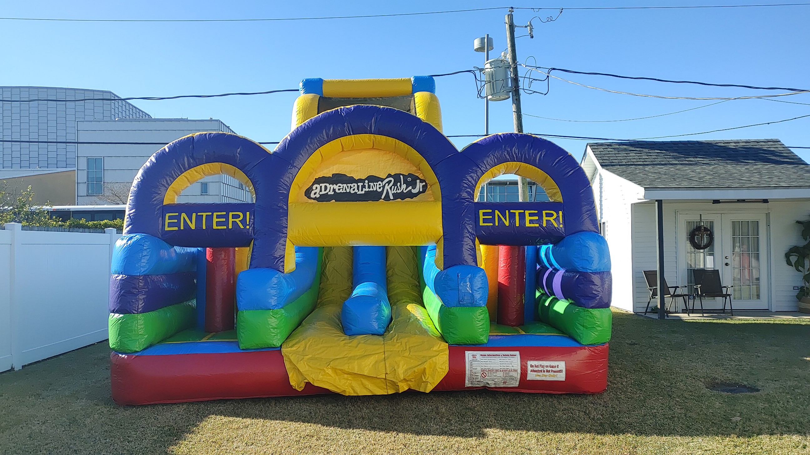 Adrenaline rush jr. obstacle course rental