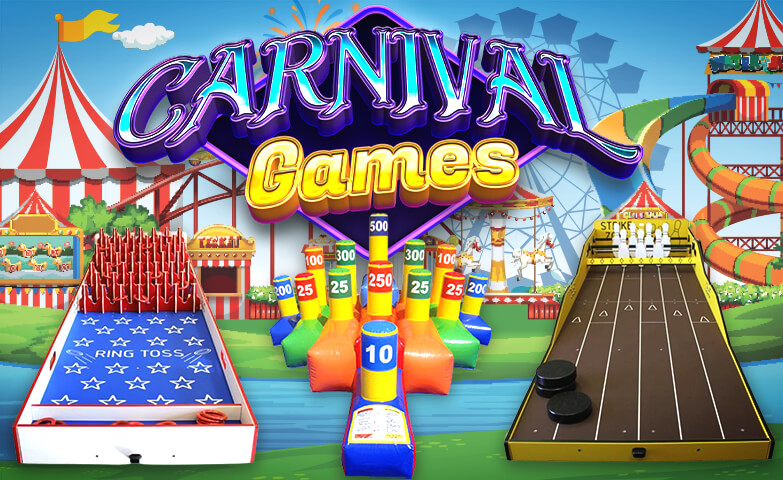 Best Duck Pond Traditional Carnival Games ! Jump Around Party Jumpers