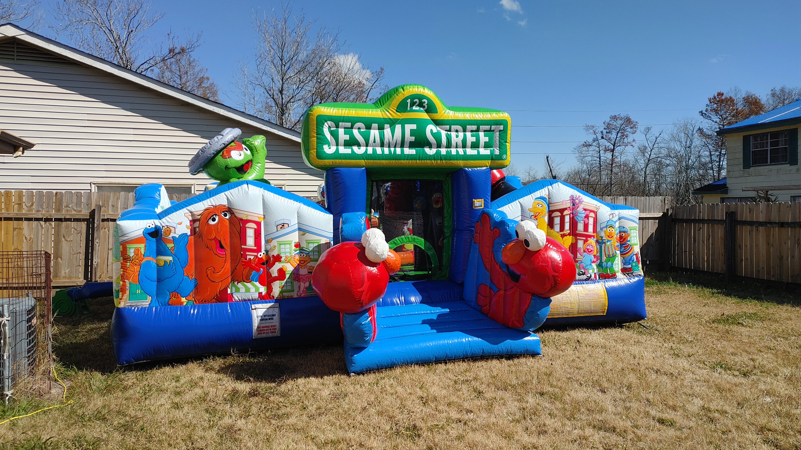 Sesame Street inflatable toddler rental