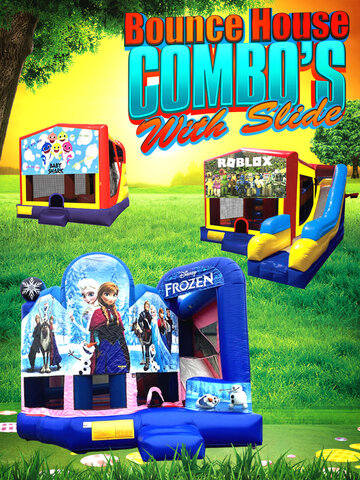 Largest Selection of Bounce house rental water slide rentals