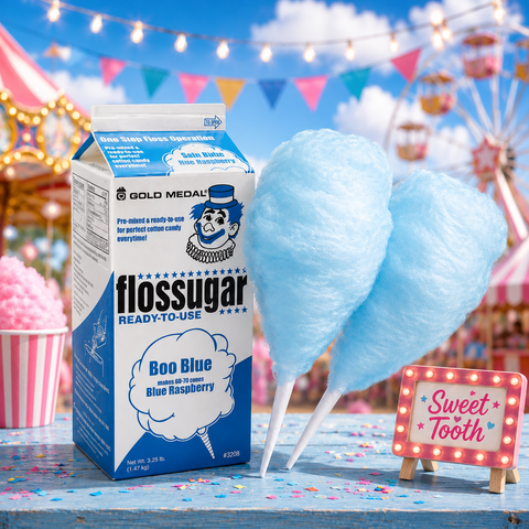 Cotton candy Boo Blue Raspberry sugar