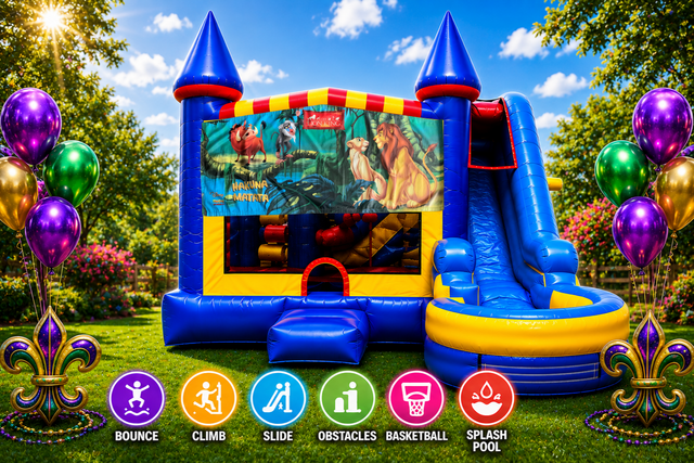Lion King Inflatable Combo 7in1