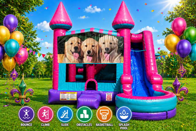 Dogs Inflatable Pink Combo 7in1 