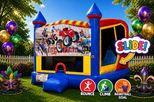 Monster Truck (1) 4in1 Inflatable Bounce House Combo