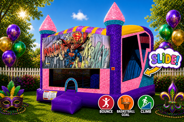 Superman 4in1 Combo Bouncer Pink