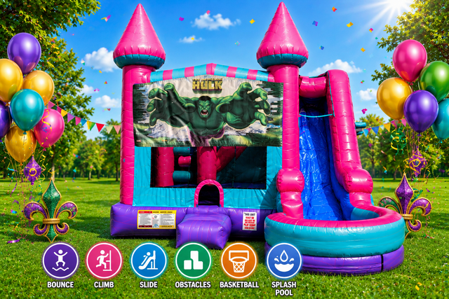 Hulk Inflatable Pink Combo 7in1
