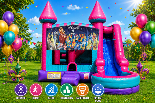 World of Disney Inflatable Pink Combo 7in1